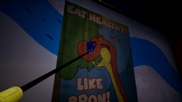 Poppy Playtime плакаты в игре