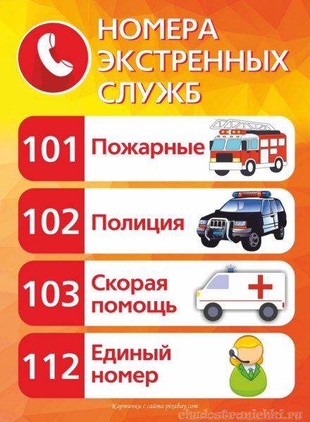 Номераэктренных служб