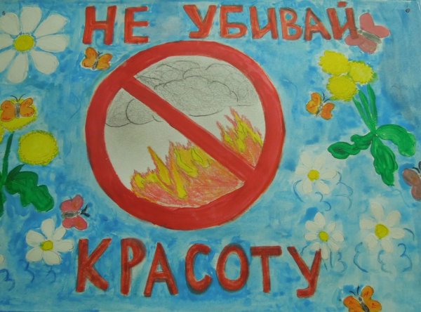 Плакат береги растения