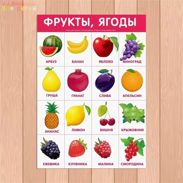 Обучающие плакаты для детей