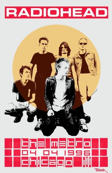 Постер группы Radiohead