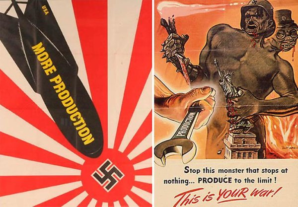 Плакаты агитационные времен 2 мировой войны США