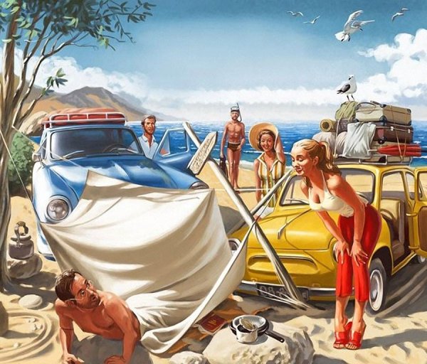 Пин ап художник Валерий Барыкин