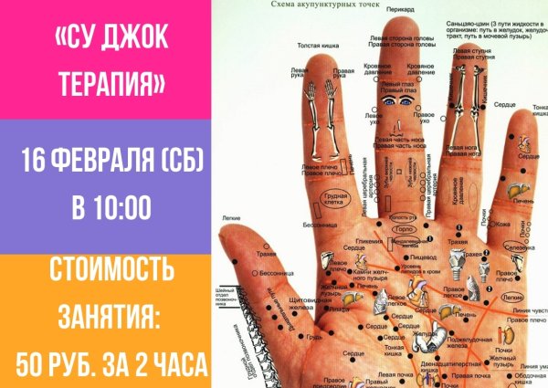 Точки Су Джок на ладони