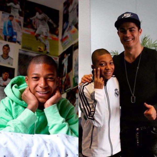 Мбаппе и Роналду в детстве