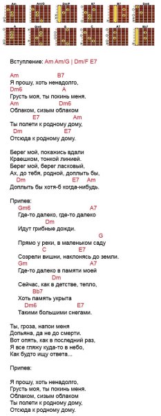 Аккорды одуванчики десантники