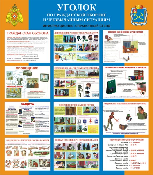 Стенд го и ЧС В школе