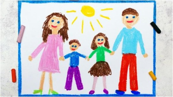 Дочь сын рисунок для детей