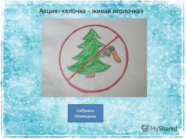Экологическая акция елочка живи