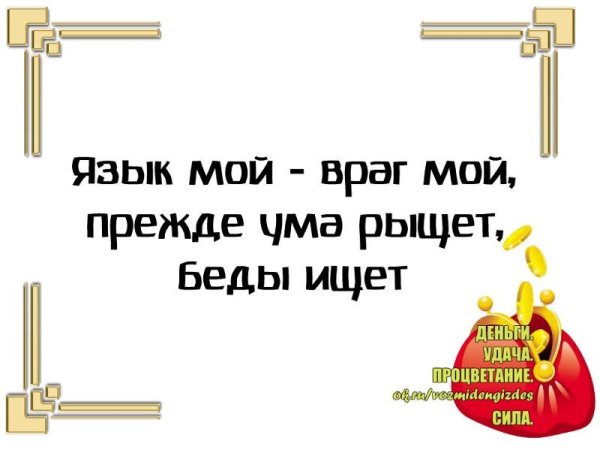 Язык мой враг мой
