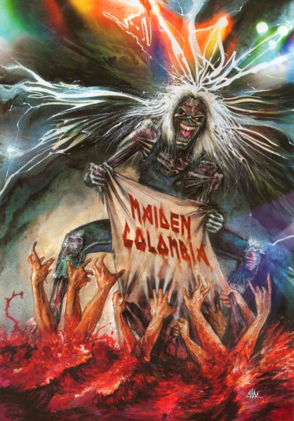 Группа Iron Maiden плакат