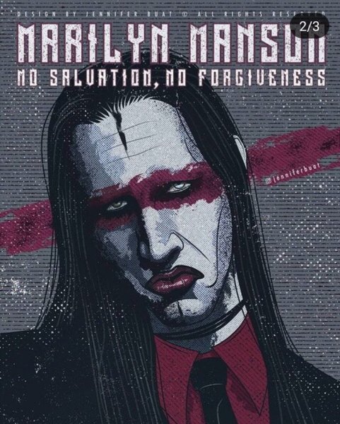 Плакаты Мэрилин мэнсон в стиле ретро