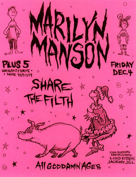 Marilyn Manson плакат