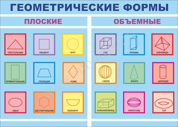 Плоские и объемные фигуры