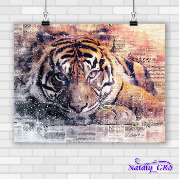 Плакат в защиту тигра