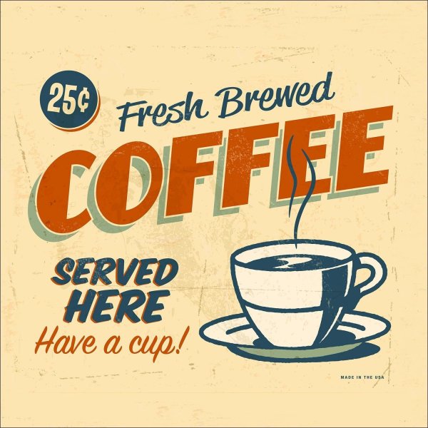 Вывеска кофе