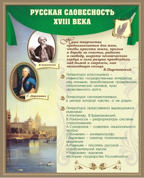 Материалы для стенда по литературе