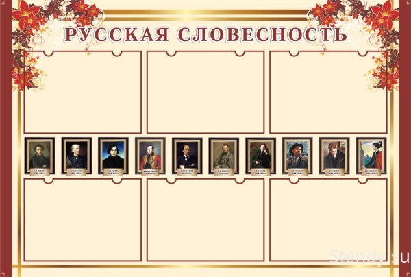 Плакаты в кабинет русского языка и литературы