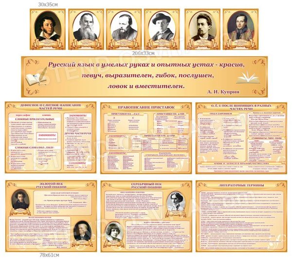 Уголок русского языка и литературы