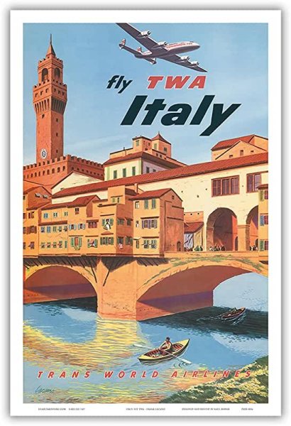 Ретро постеры путешествия Италия