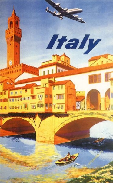 Итальянские плакаты туризма
