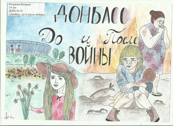 Рисунки детей Донбасса