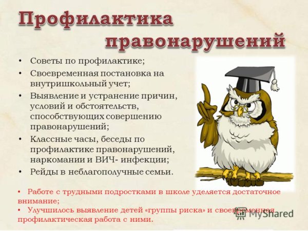 Профилактика правонарушений