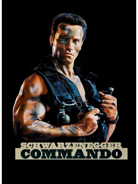 Плакат Шварценеггер Коммандо 1985