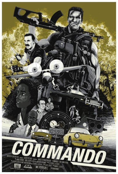 Постеры Коммандо Арнольд Шварценеггер