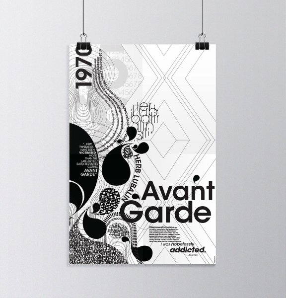 Шрифтовые плакаты типографика