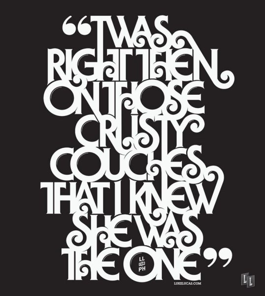 Дизайнерские плакаты Шрифтовые