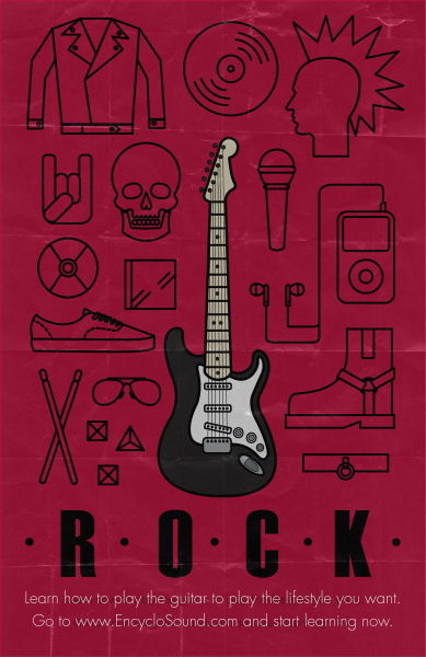 Электрогитара Постер