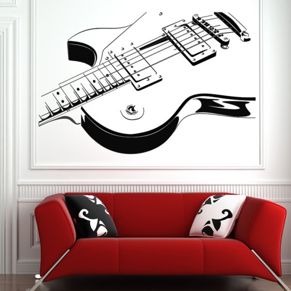 Фотообои с гитарой на стену