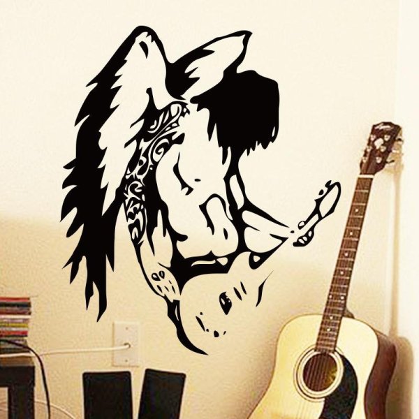 Роспись стен в стиле рок