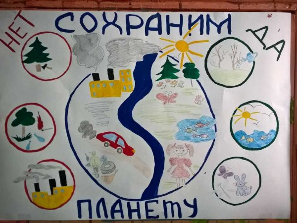 Плакат на тему экология земли