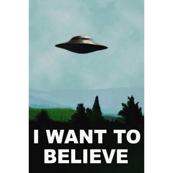 Плакат Малдера i want to believe