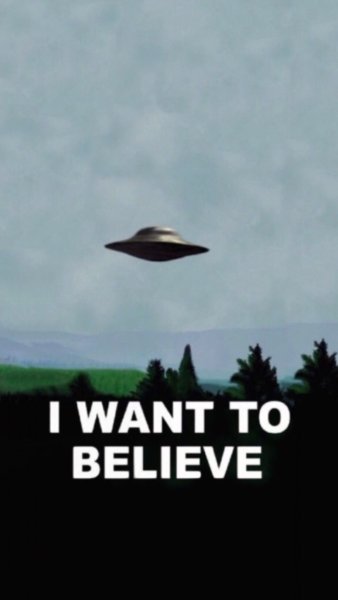 I want to believe наклейка