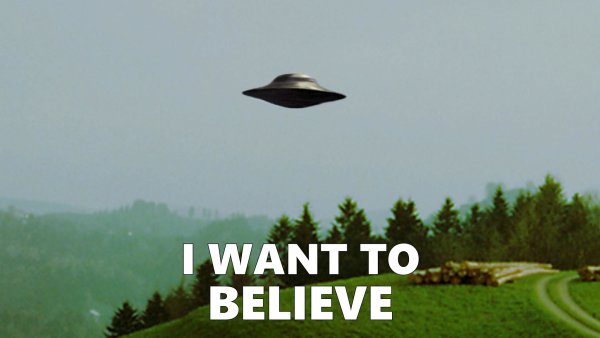 I want to believe Постер Малдера
