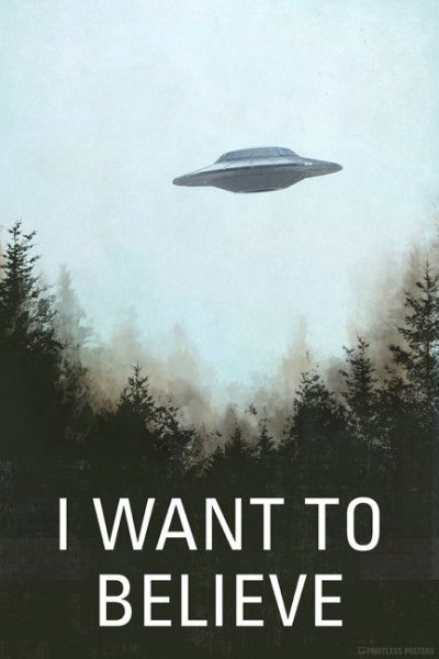 I want to believe плакат