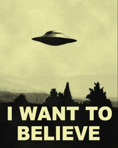 I want to believe