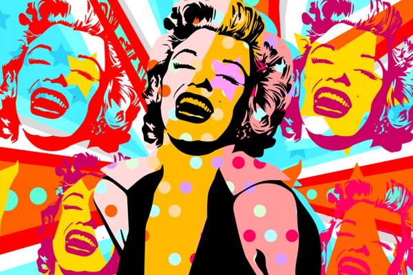 Абстракция в стиле поп-арт