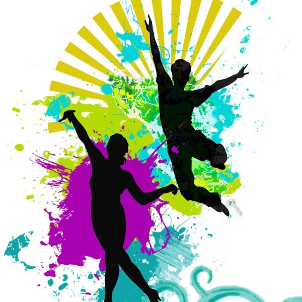 Силуэт цветной