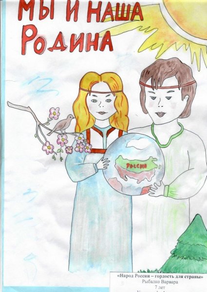 Почему я горжусь Россией рисунок