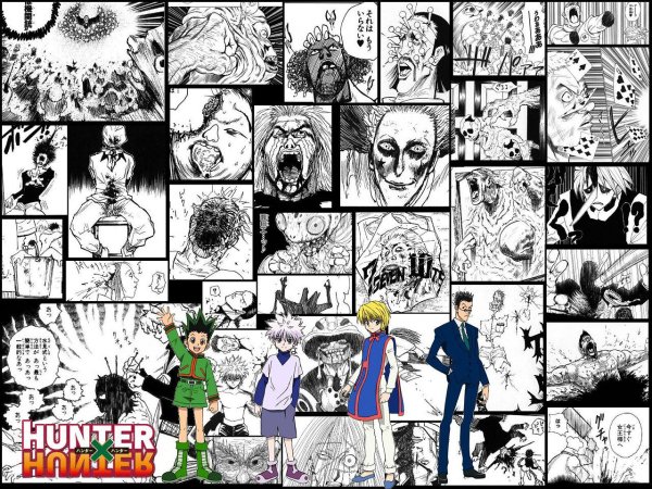 Хантер х Хантер плакат чб