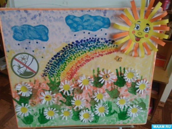 Объёмная аппликация из бумаги