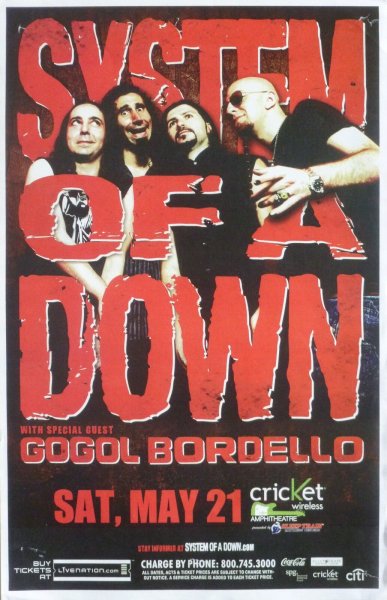 Постер группы System of a down