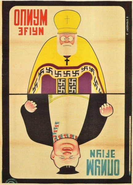 Советские плакаты против церкви