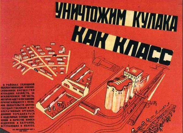 Советский плакат кулак