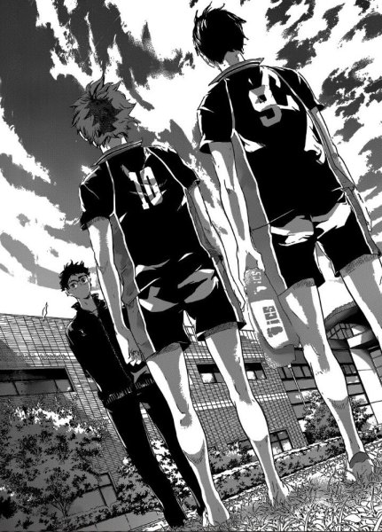 Манга волейбол Карасуно