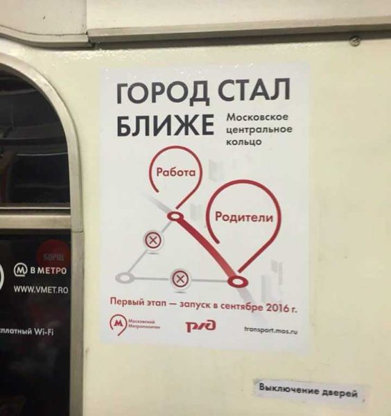 Плакаты в метро